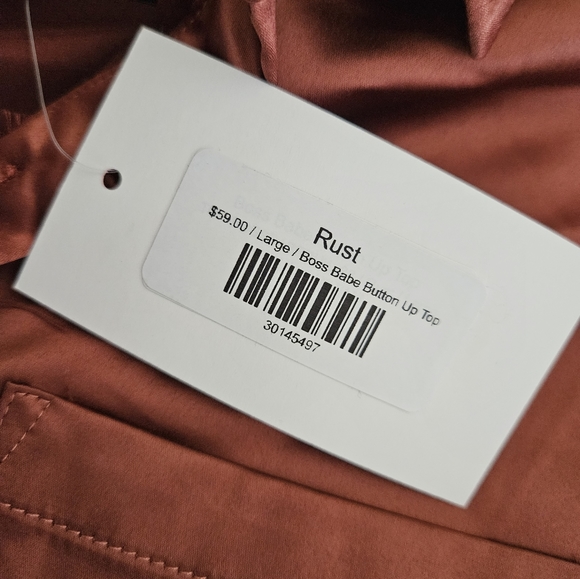 Rust Blouse Size Large🔶️ - Picture 3 of 3